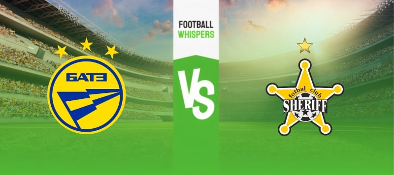BATE Borisov vs Sheriff Tiraspol prediction