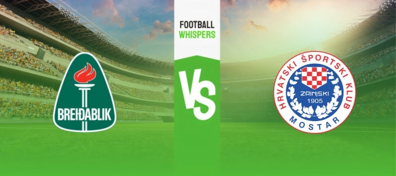 Breidablik vs Zrinjski Mostar prediction