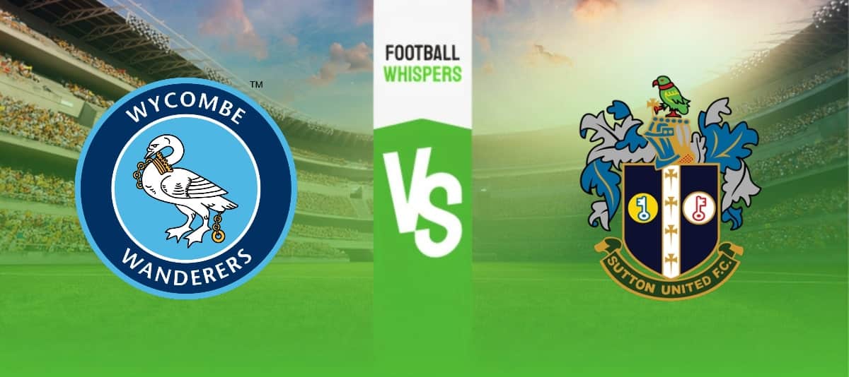 Wycombe vs Sutton Utd Prediction