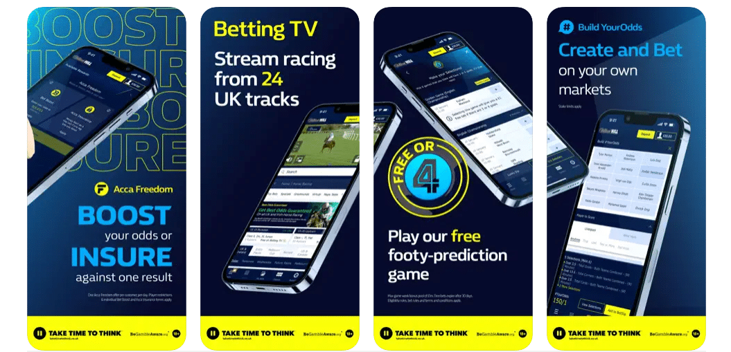 william hill app booking points