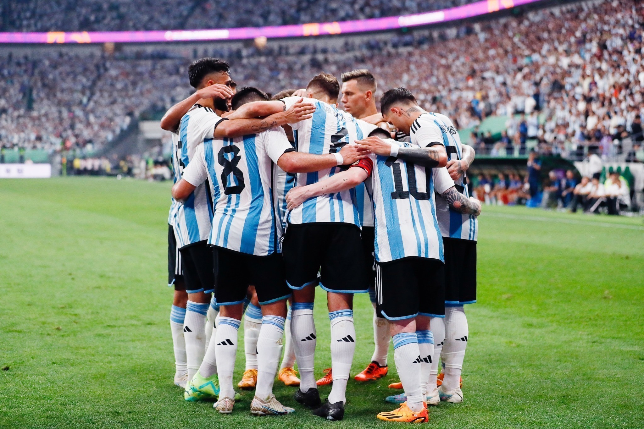 Players of Argentina celebrate