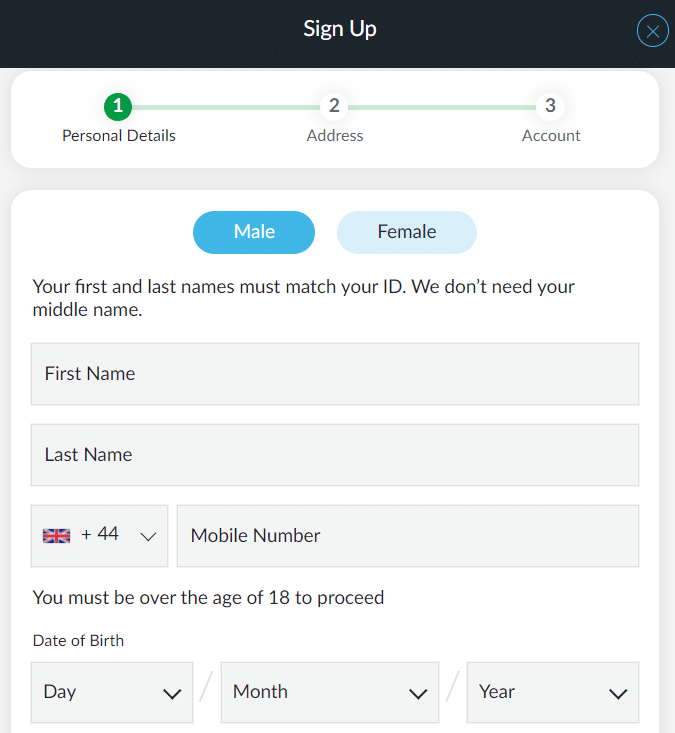 Betvictor registration