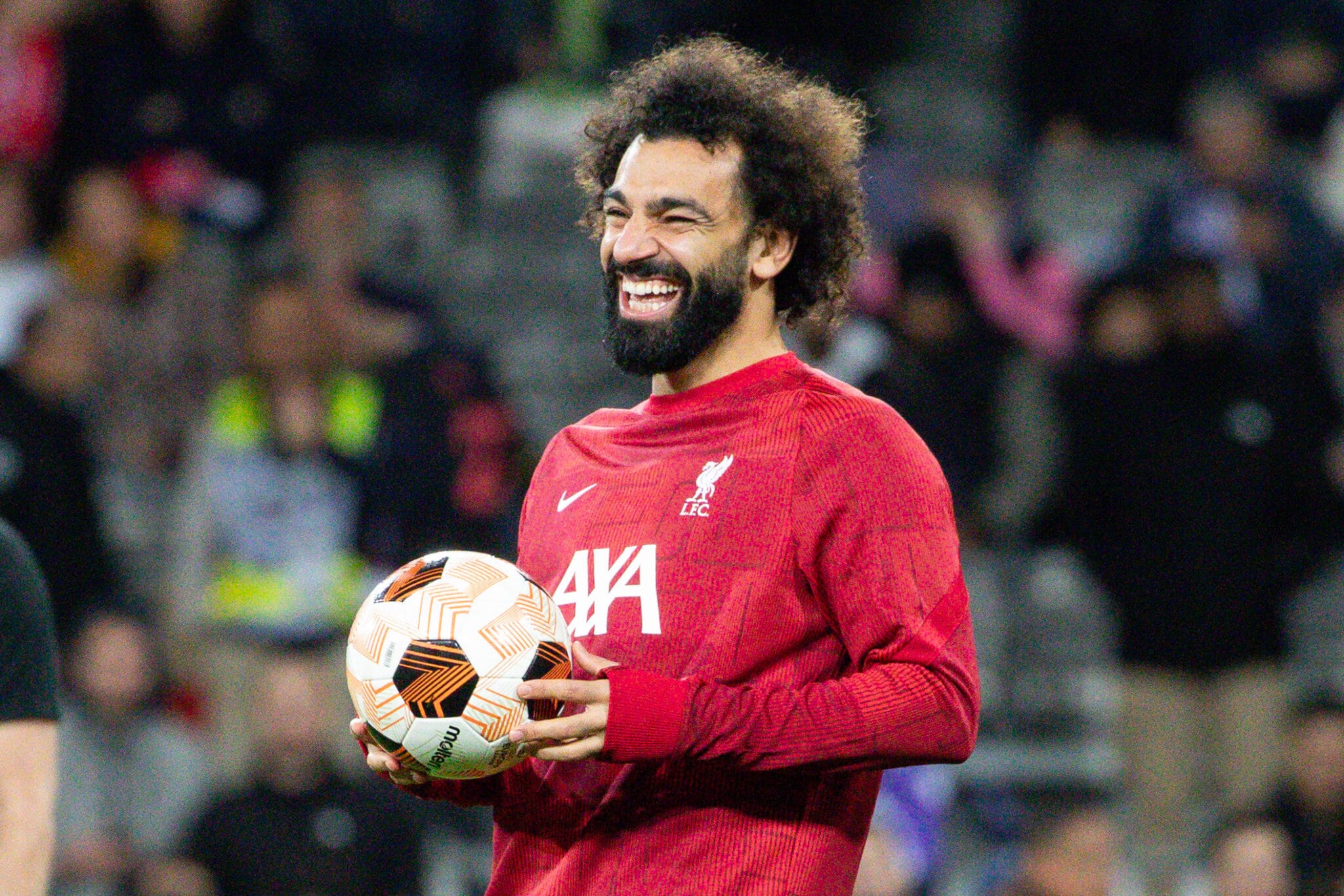 Salah holding ball