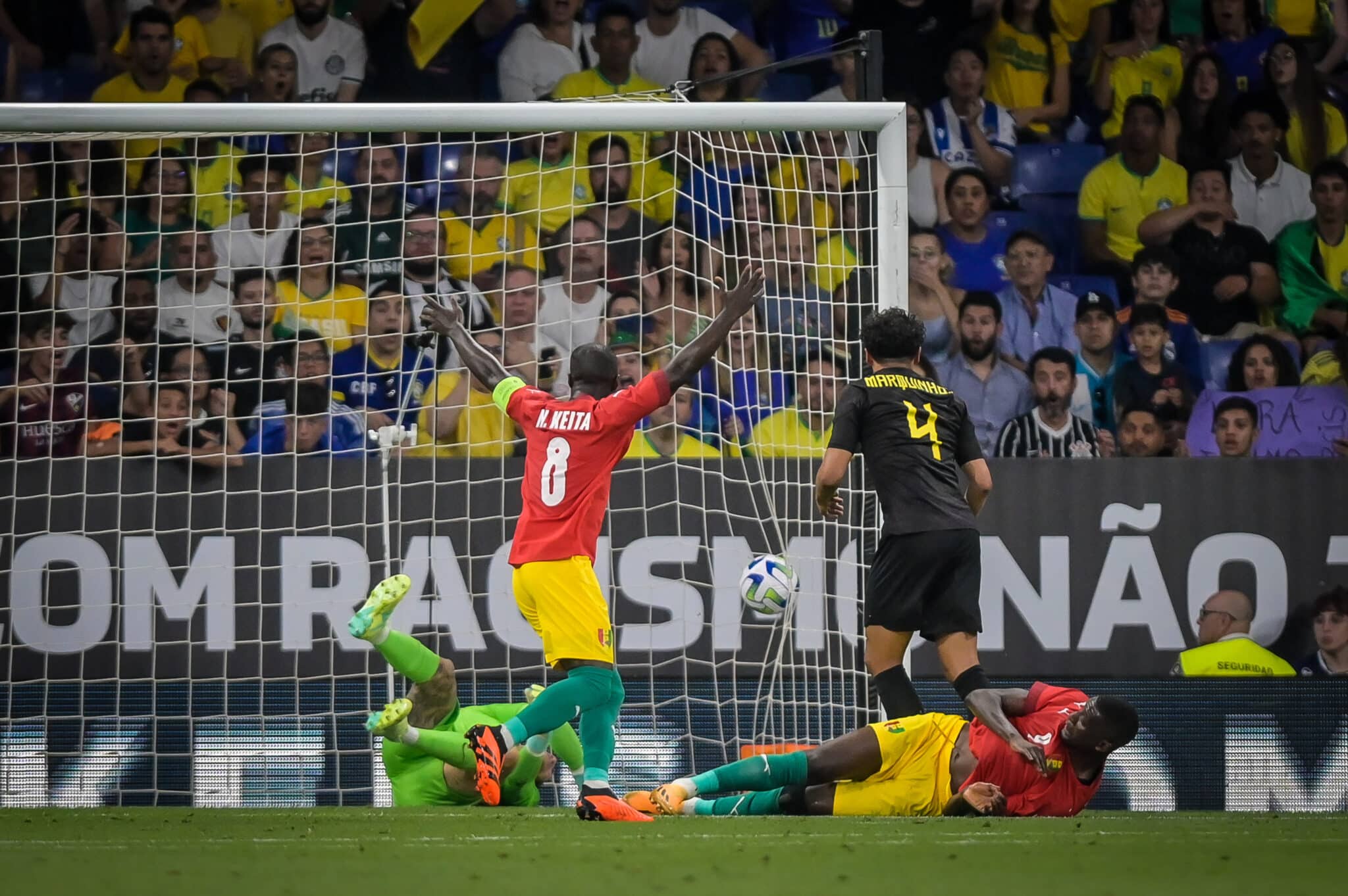 Serhou Guirassy scores vs Brazil