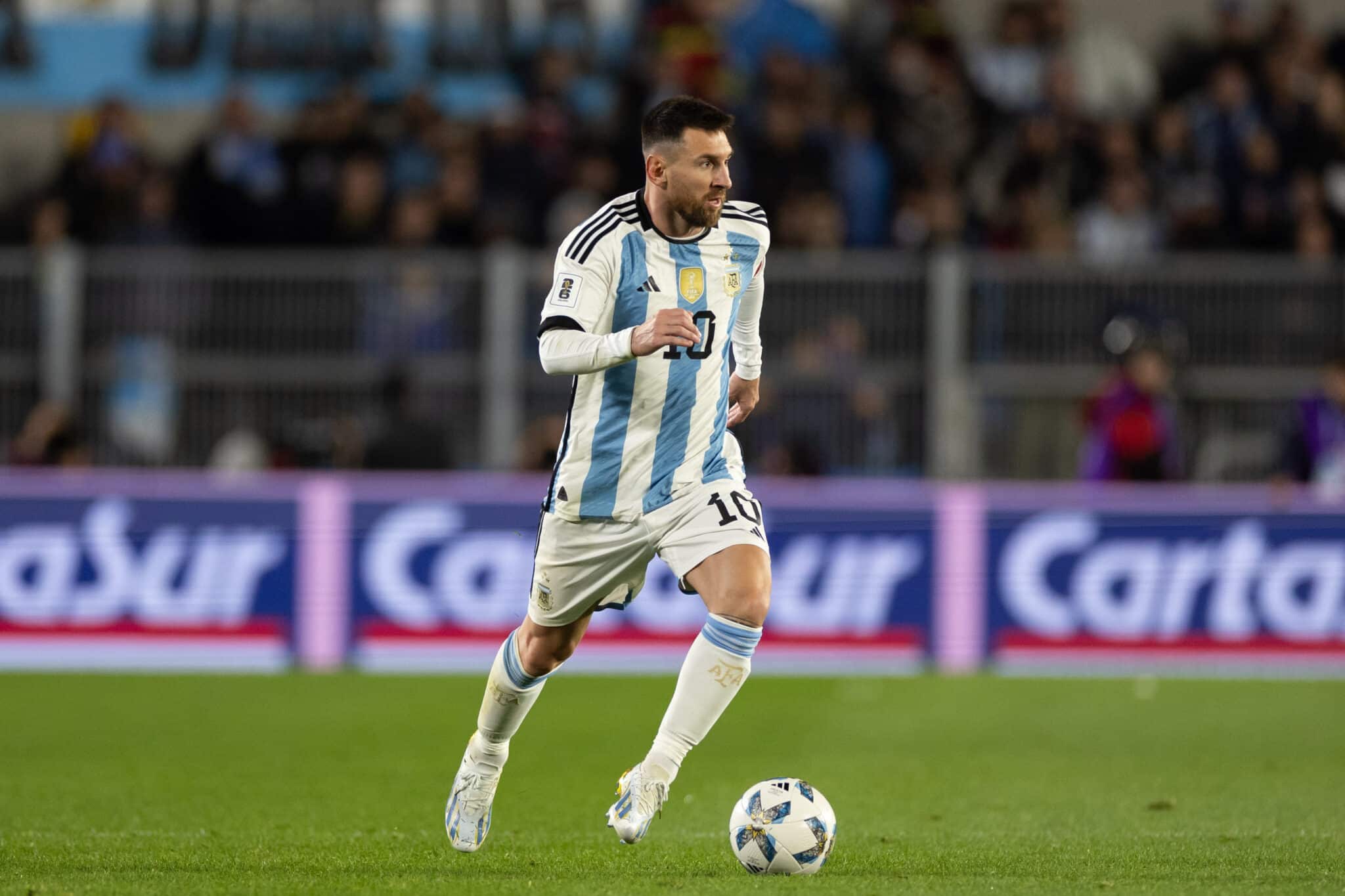 Messi on the ball