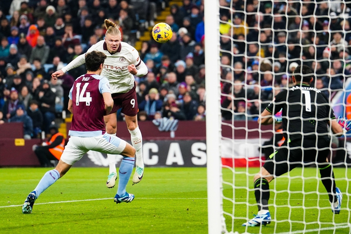 haaland vs aston villa