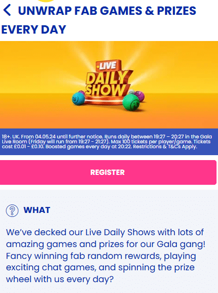 gala live - daily show