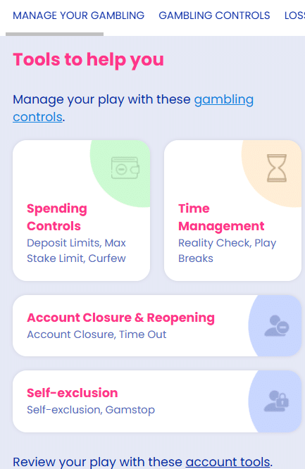 Gala bingo responsible gambling features