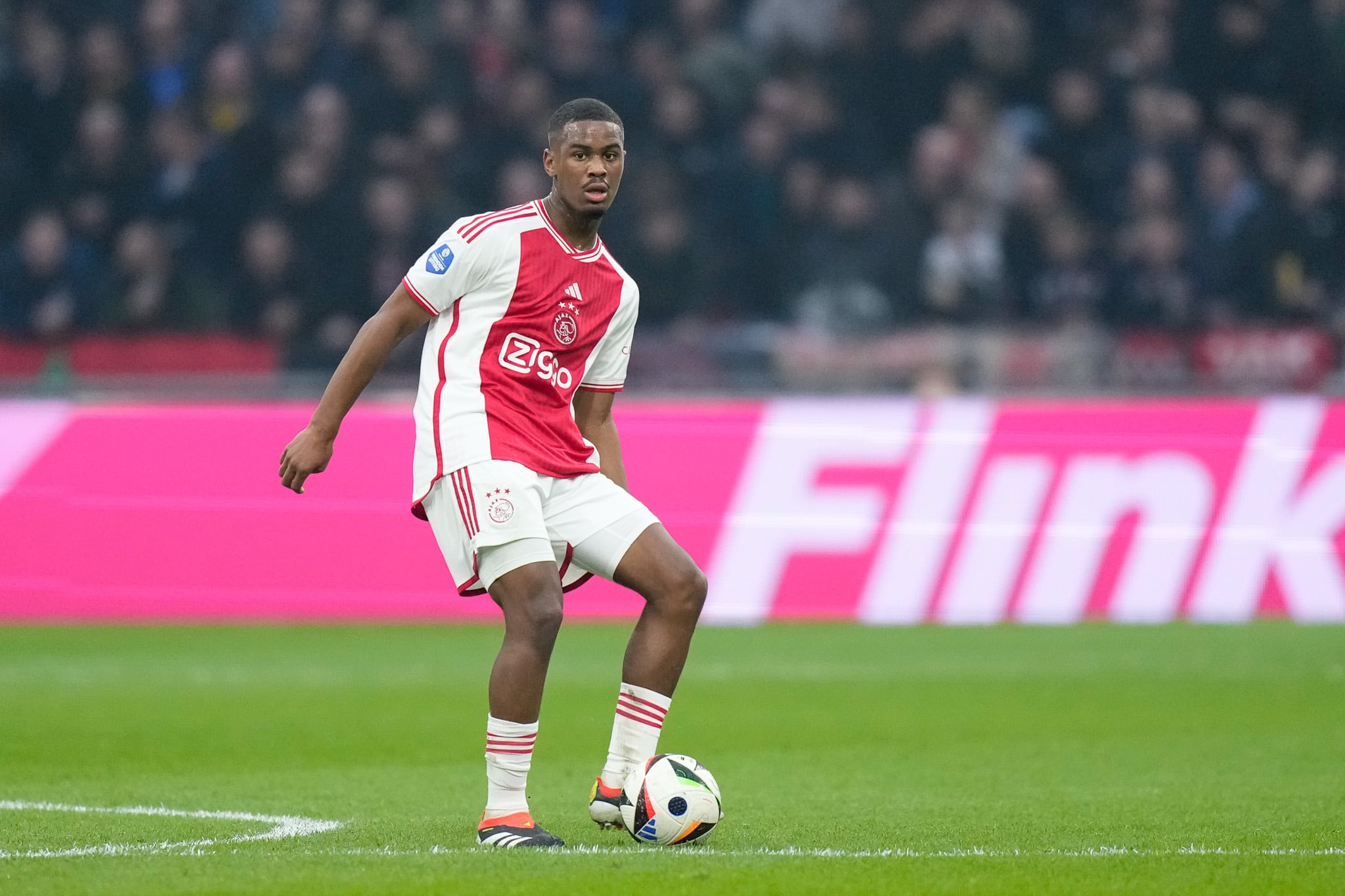 Ajax's Jorrel Hato in action.