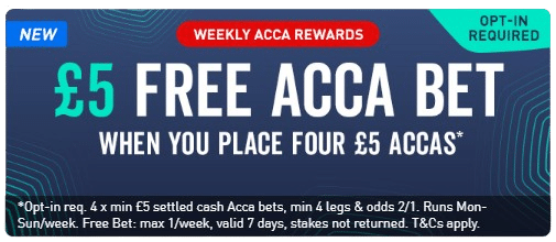 Virgin Bet weekly free bet bonus