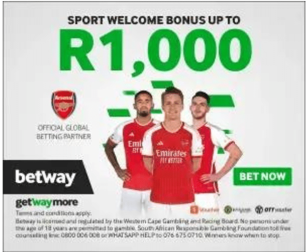 Betway sign up bonus