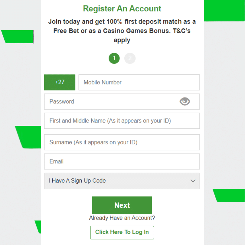 Betway registration