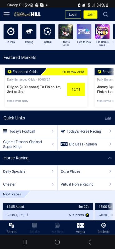 william hill homepage