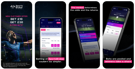 SportsBroker mobile app