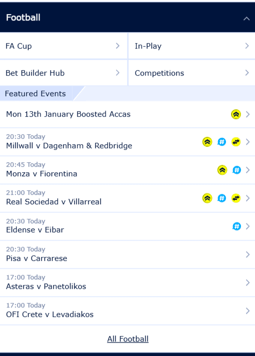 william hill football odds review on mobile