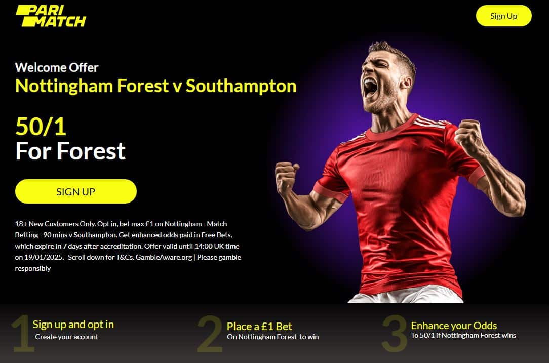 parimatch forest vs southampton epl offer