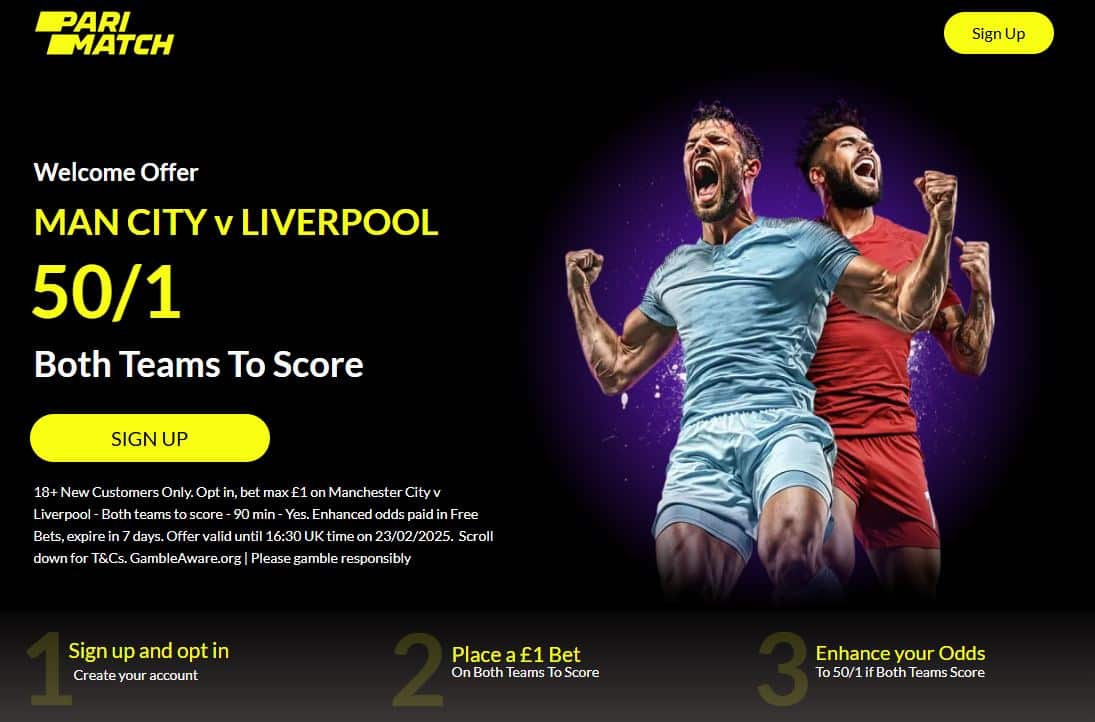 parimatch man city vs liverpool sign up offer