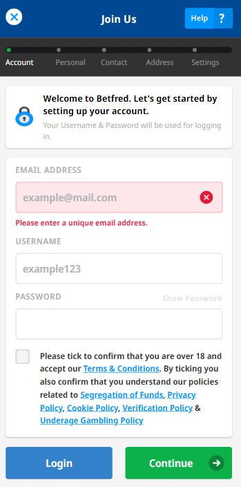 how to sign up and bet using the betfred UK promo code