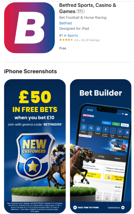 betfred mobile app