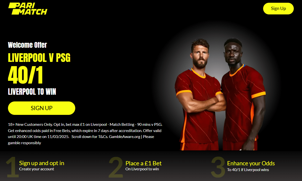 parimatch liverpool vs psg sign up offer