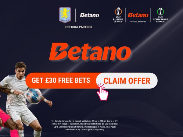 Betano sign up offer June 2026: Get &pound;30 in free bets