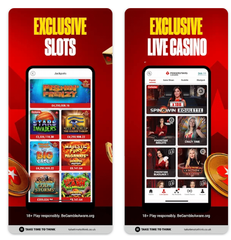 pokerstars casino app