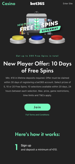 Bet365 casino bonus code: Use SLOTSMAX for UK players in 2025