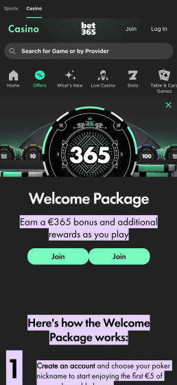 Bet365 poker welcome bonus