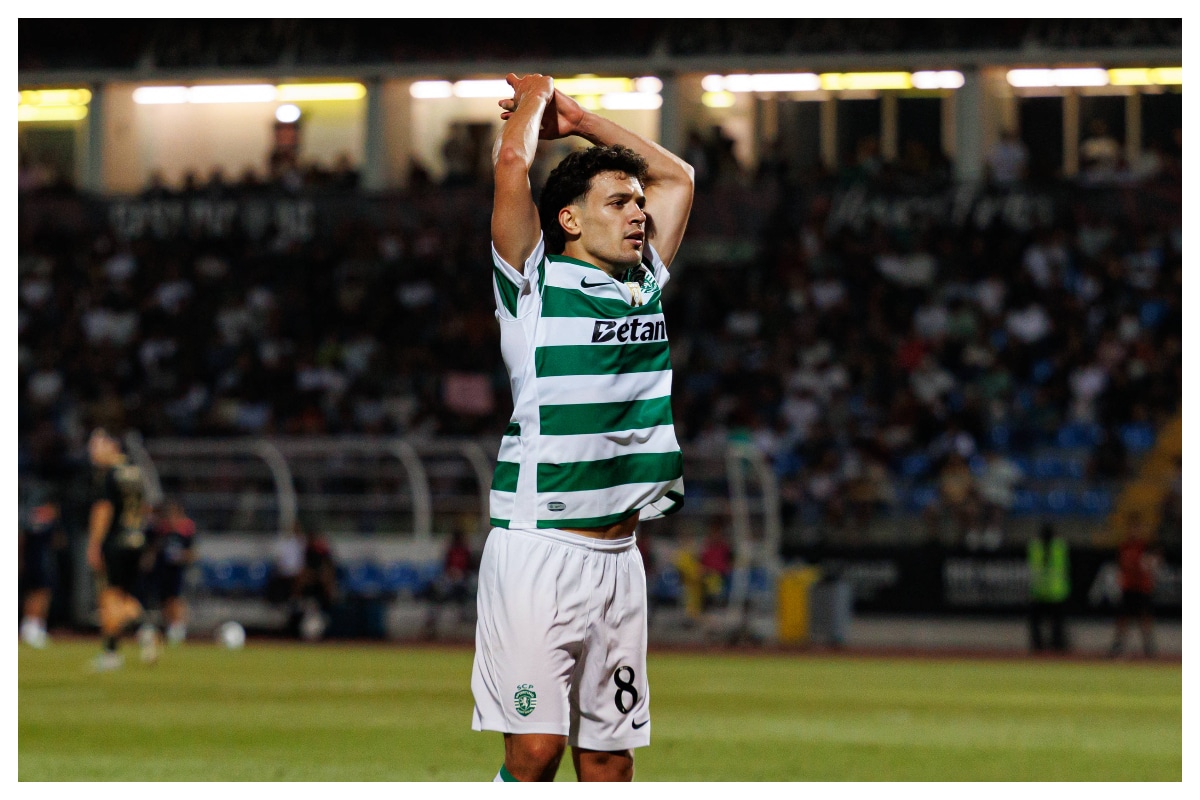 Francisco Trincao, Sporting CP star celebrating || Credit - Imago