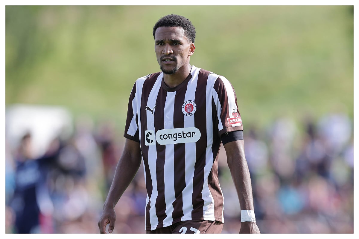 Andreas Hountondji during a preseason friendly for St Pauli || Credit - Imago