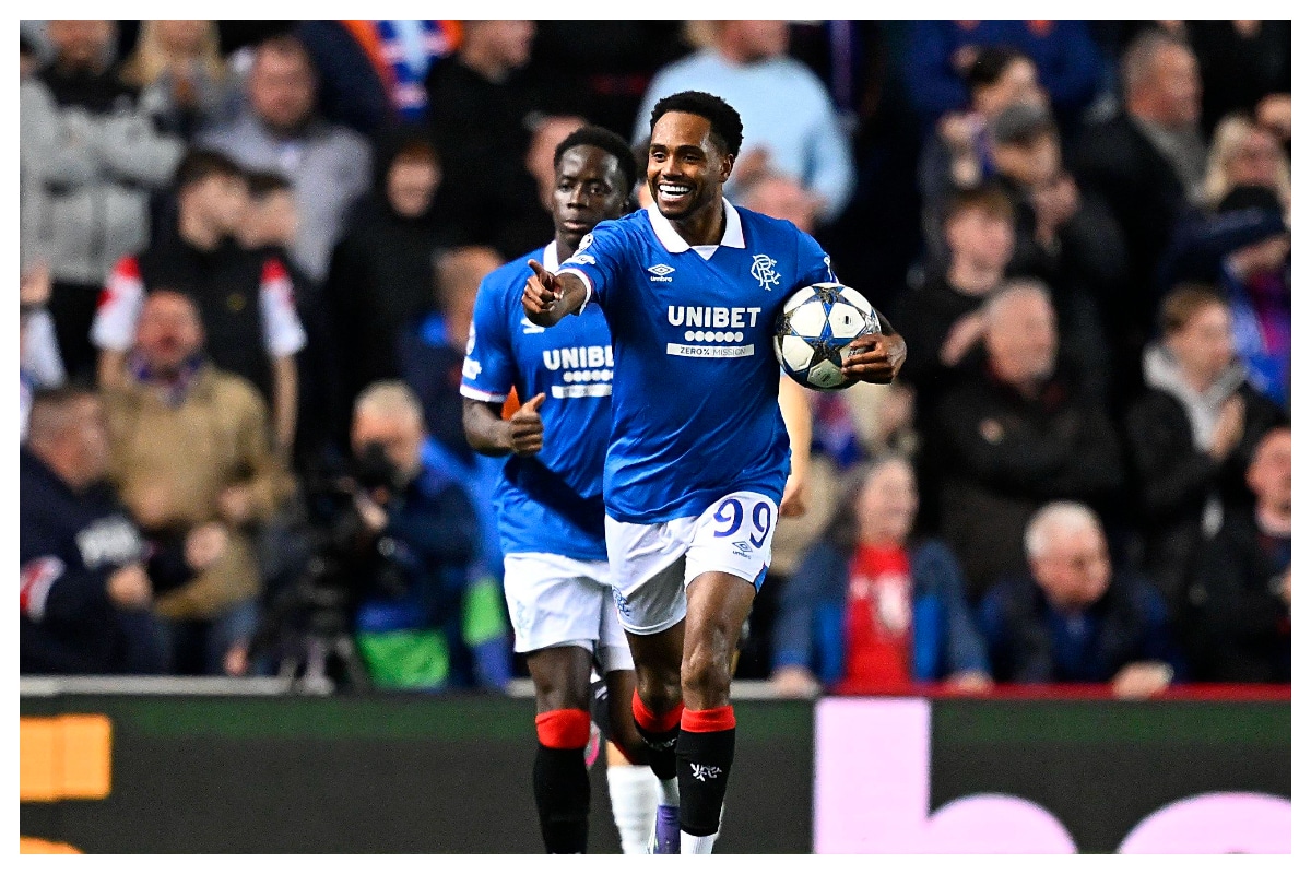 Danilo Pereira celebrating Rangers goal || Credit: Imago