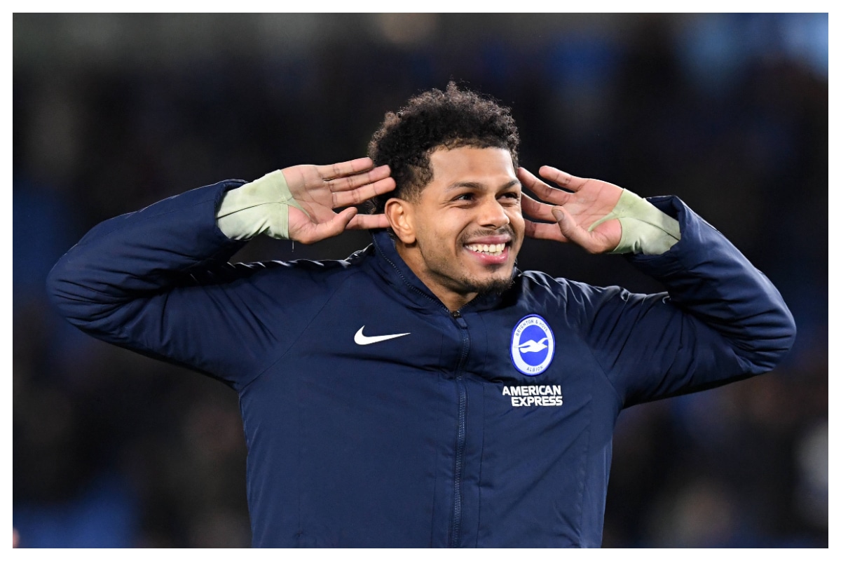 Georginio Rutter celebrating for Brighton || Credit - Imago