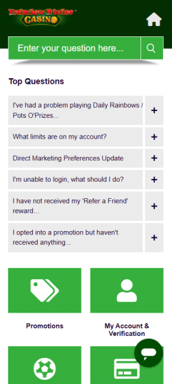 Rainbow riches customer support & help