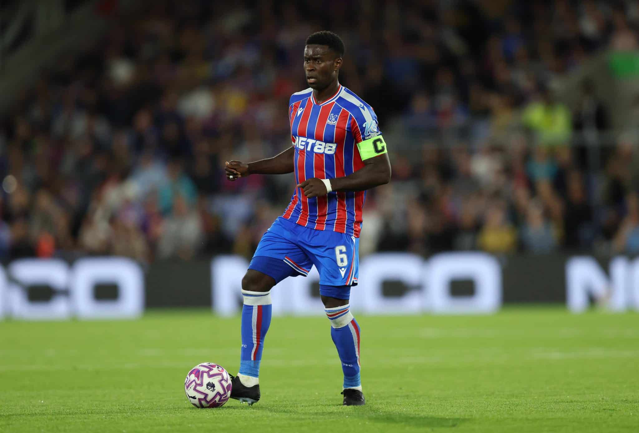 Crystal Palace captain Marc Guehi in action