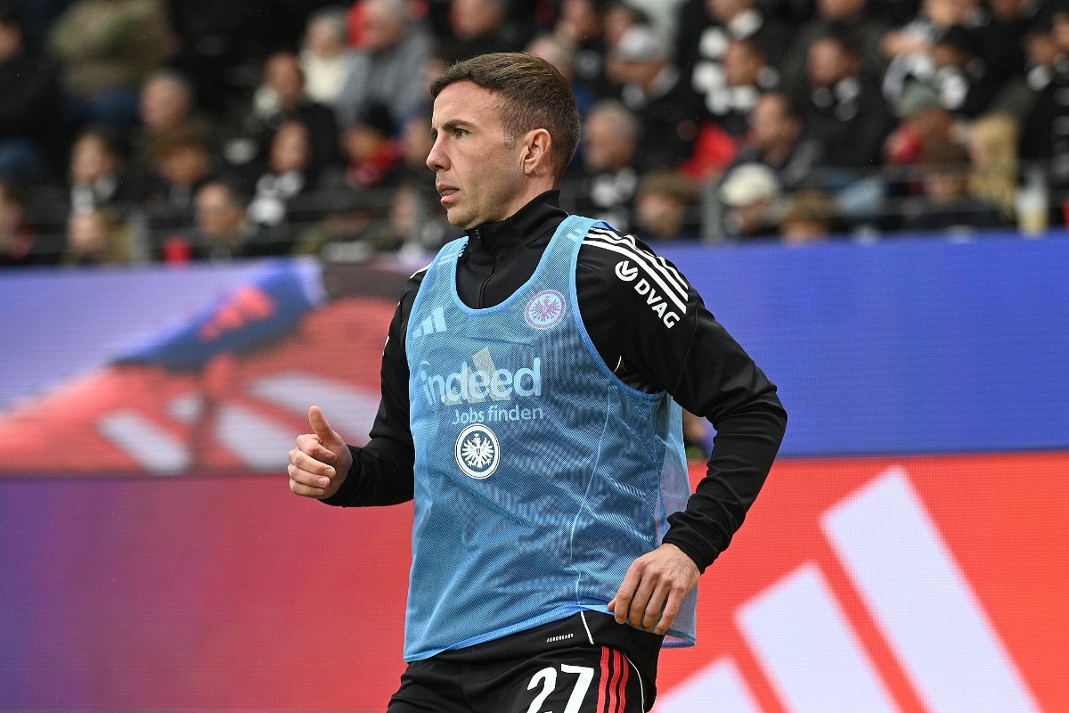 Frankfurt midfielder Mario Gotze - Photo by IMAGO / Hartenfelser