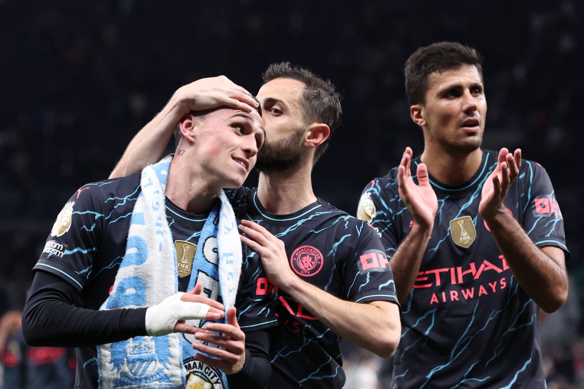 Bernardo Silva Phol Foden Rodri Manchester City