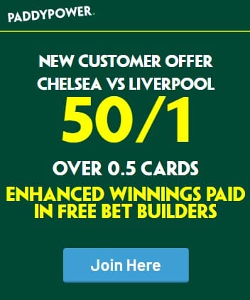paddy power chelsea vs liverpool offer 2