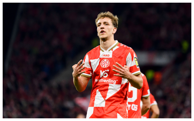 Nelson Weiper scores for Mainz || Credit || IMAGO / DeFodi Images
