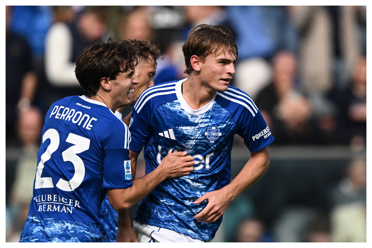 Nico Paz celebrating his goal || Credit - IMAGO / Gribaudi/ImagePhoto