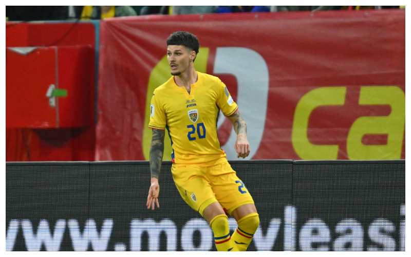 Dennis Man in action for Romania || Credit - IMAGO /&nbsp;ZUMA Press Wire