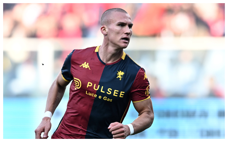 Leo Ostigard in action for Genoa || Credit - IMAGO / Gribaudi/ImagePhoto