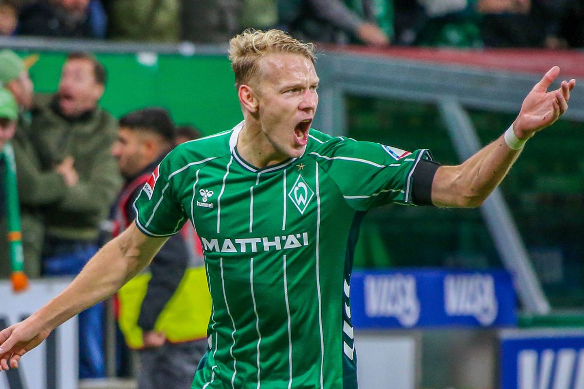 Werder Bremen striker Marco Grull pictured in action. 