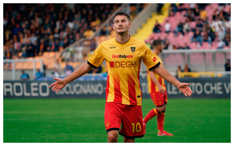 Medon Berisha celebrating || Credit - IMAGO / ABACAPRESS
