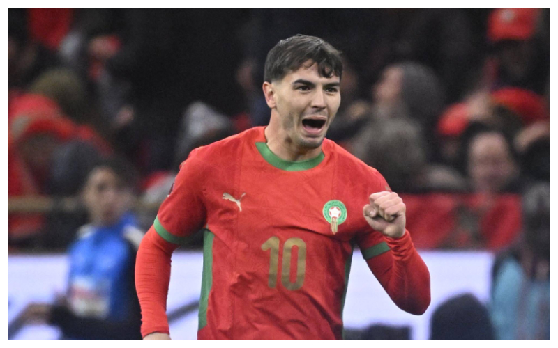 Brahim Diaz celebrating his goal || Credit - IMAGO / Shengolpixs