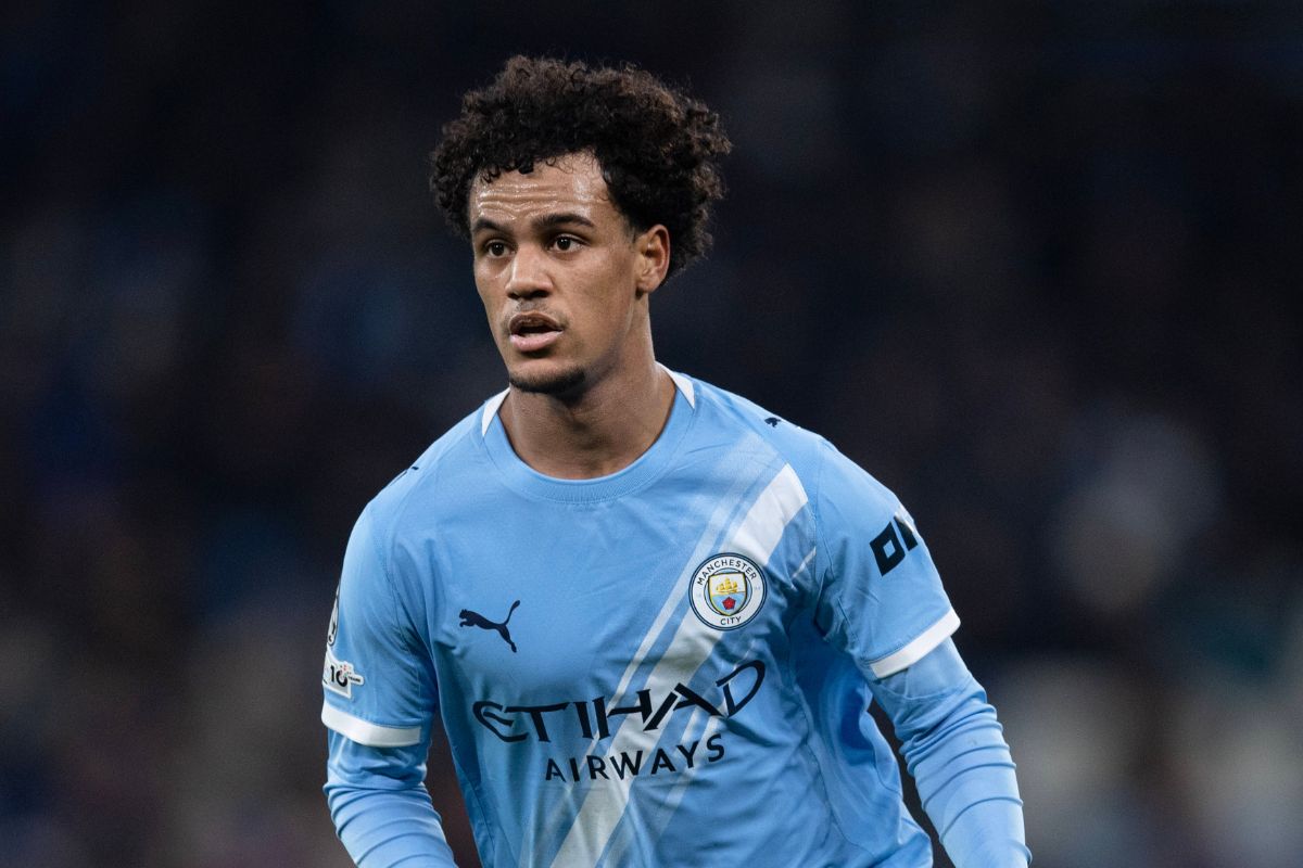 Oscar Bobb pictured in action for Man City - Photo by IMAGO / Visionhaus