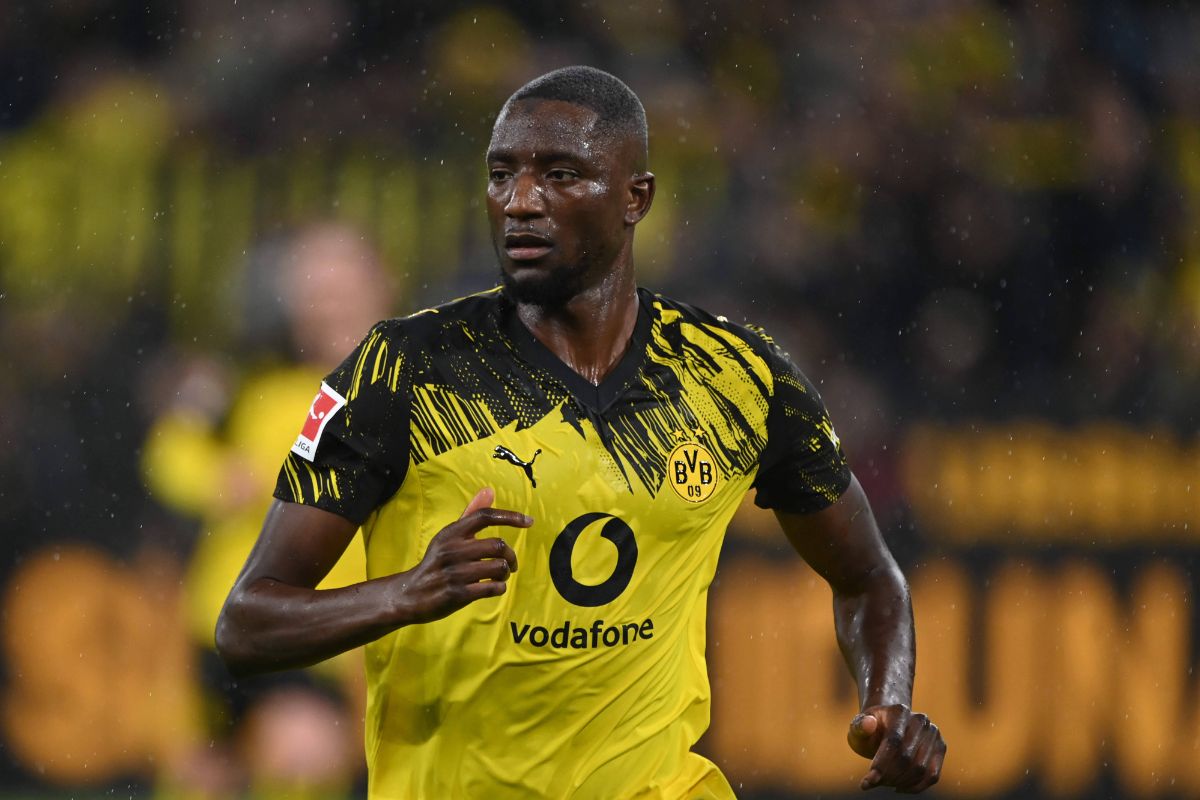 Serhou Guirassy in action for Borussia Dortmund