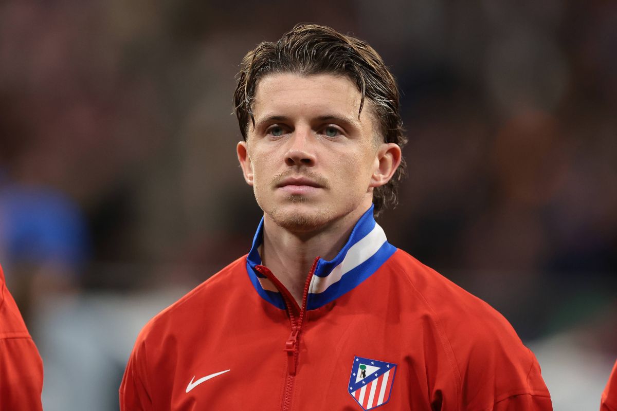 Conor Gallagher pictured in action for Atletico Madrid