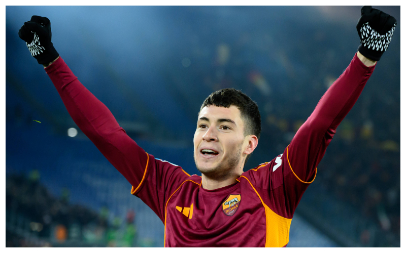 Matias Soule celebrating his goal || Credit - IMAGO / Insidefoto