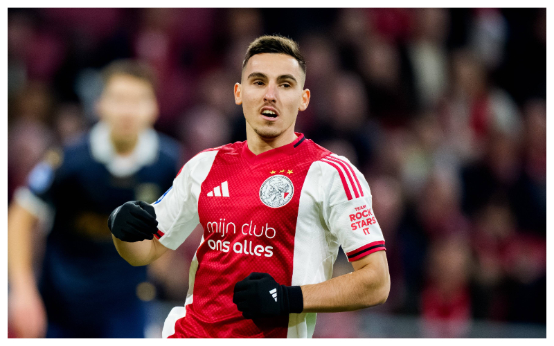 Oscar Gloukh in action for Ajax || Credit - IMAGO / Pro Shots