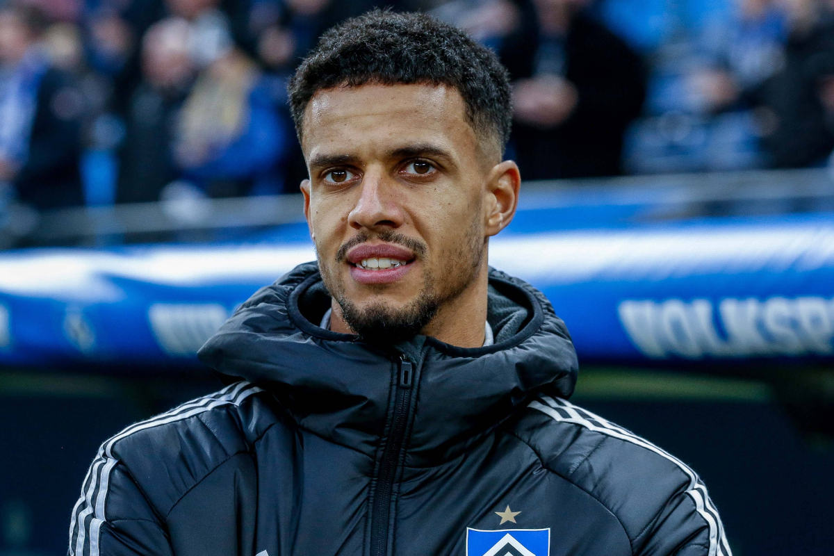 Robert Glatzel pictured in action for Hamburg